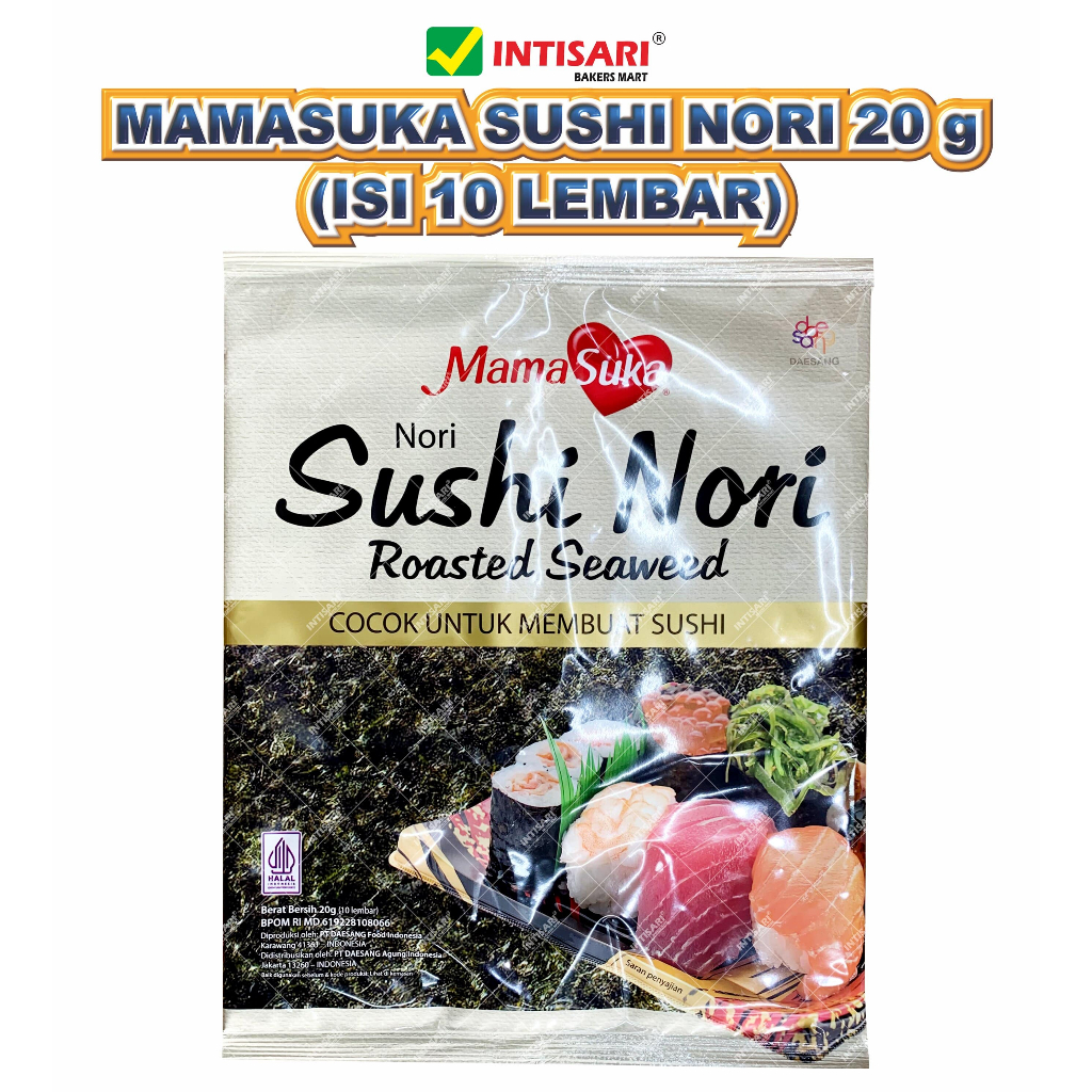 Mamasuka SUSHI NORI 20g 10Pcs Contents Shopee Malaysia