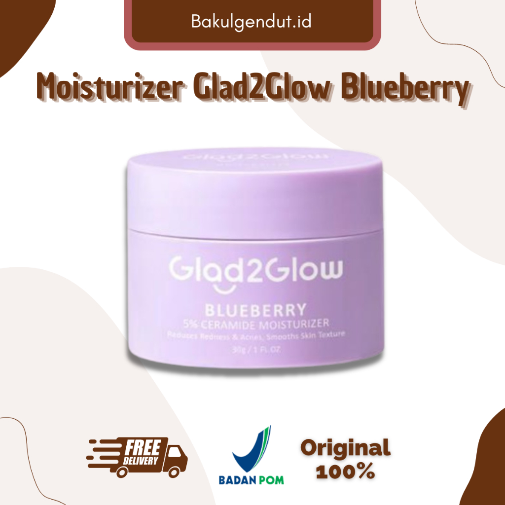 Glad Glow Blueberry Moisturizer Cream X Ceramide Skin Barrier