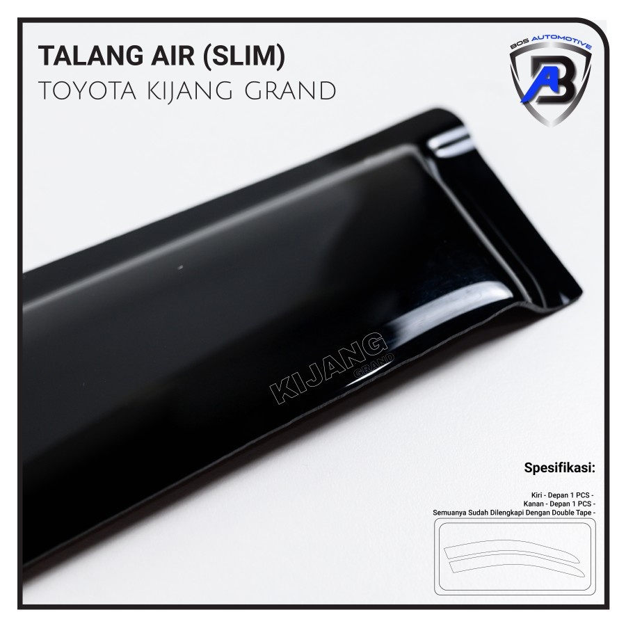 Toyota Kijang Grand Car Door Gutter Slim Model Door Acrylic Shopee