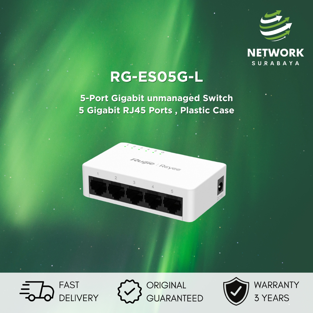 Ruijie Reyee Rg Es G L Port Mbps Unmanaged Non Poe Switch