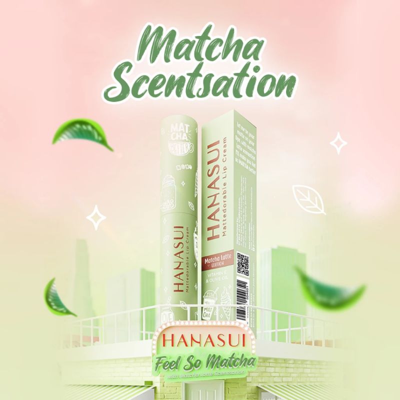 Hanasui Mattedorable Lipcream Matcha Latte Edition Shopee Malaysia