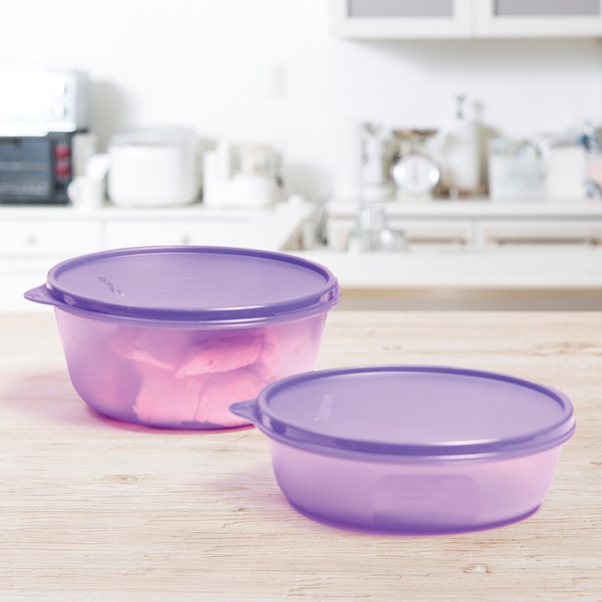 Tupperware Modular Bowl Set Purple Shopee Malaysia