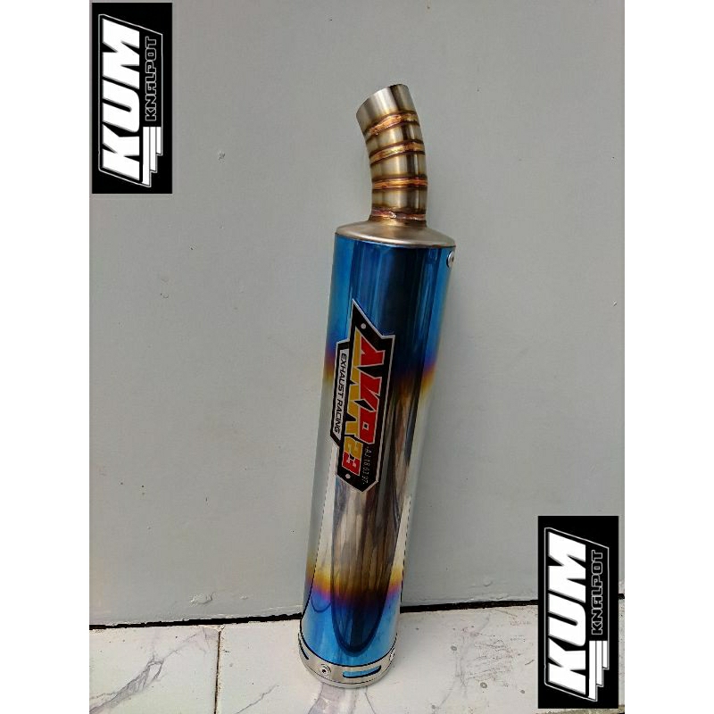 Slencer Silincer Stainles 30cm Pnp Vespa Ninja Fizr Satria Rx Rs AKR23