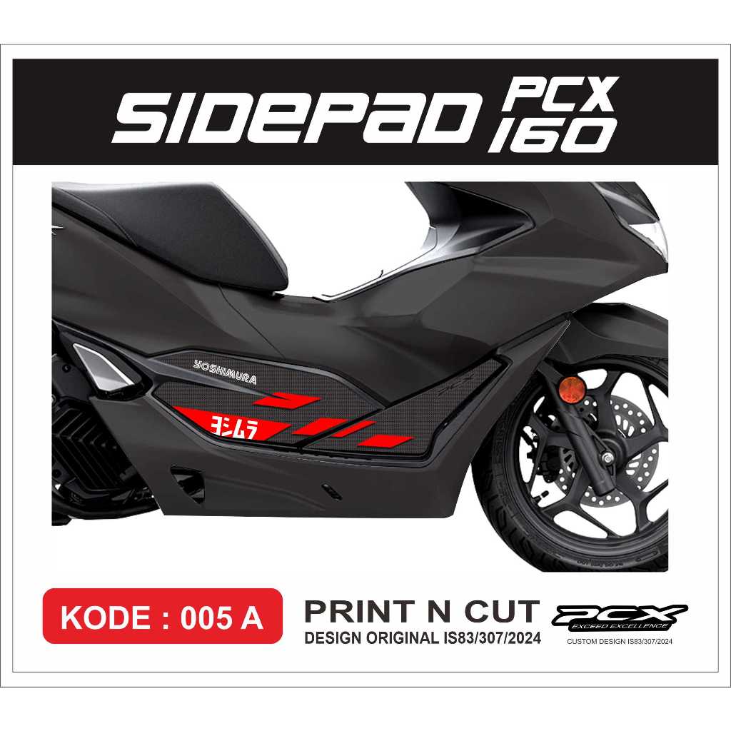 Sticker Tankpad Variation Sidepad Bottom Honda PCX 160 Al PCX 160