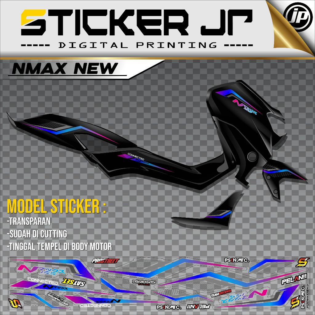 New Transparent Nmax Motorcycle Striping Sticker Yamaha Nmax