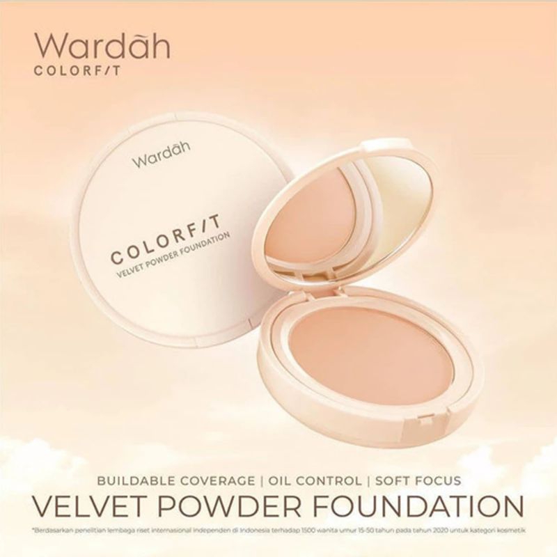 Wardah Colorfit Velvet Powder Foundation Shopee Malaysia