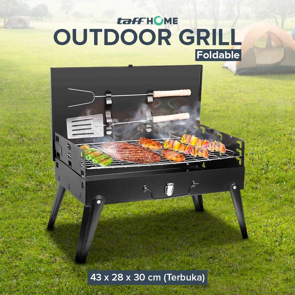 Desktop Grill Charcoal Grill BBQ Outdoor Stove Foldable Meat Grill