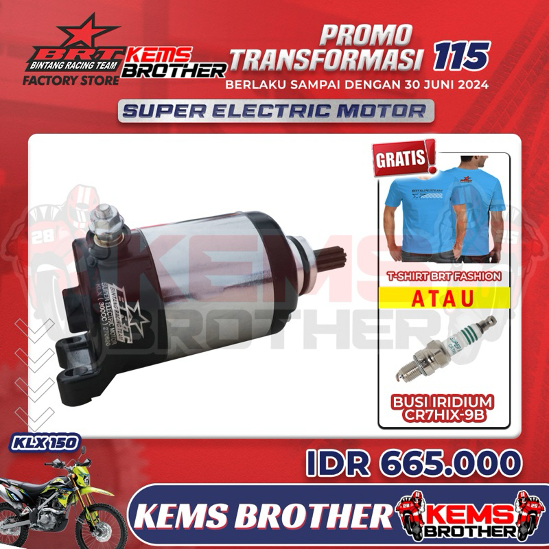 Dinamo Starter Super Electric Original BRT Gen 2 Gen 3 KLX 150 CRF