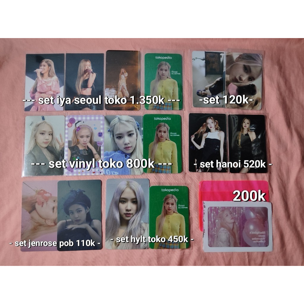 Rose Blackpink Photocard Abb Toko Ijo Hijau In Your Area Tour Seoul