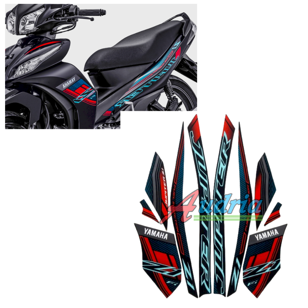 Hitam Yamaha Jupiter Z Motorcycle Body Sticker Striping Full