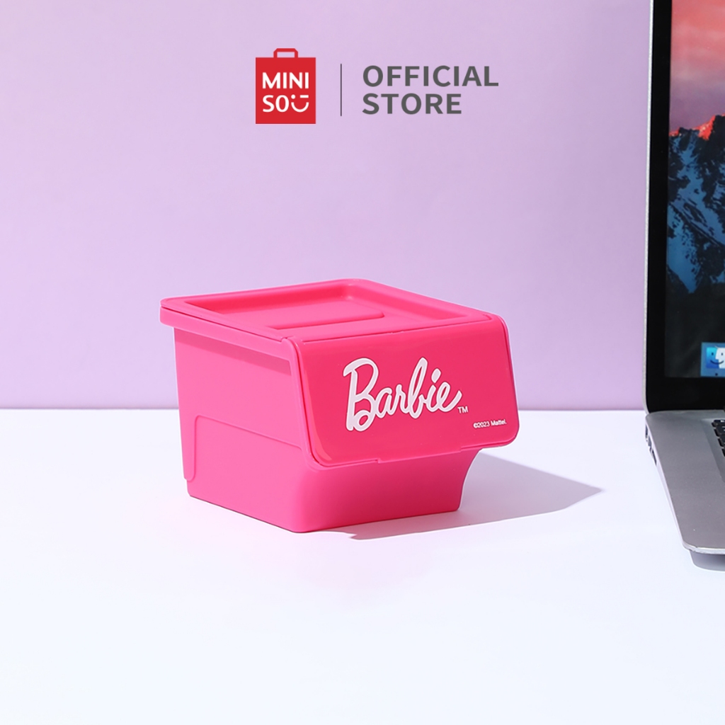 Miniso X Barbie Multi Purpose Storage Box Mini Barbie Series