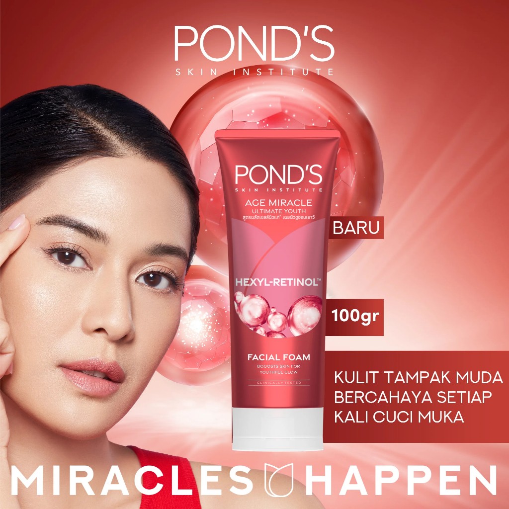 Ponds Age Miracle Cell Regen Facial Foam G G Original Shopee