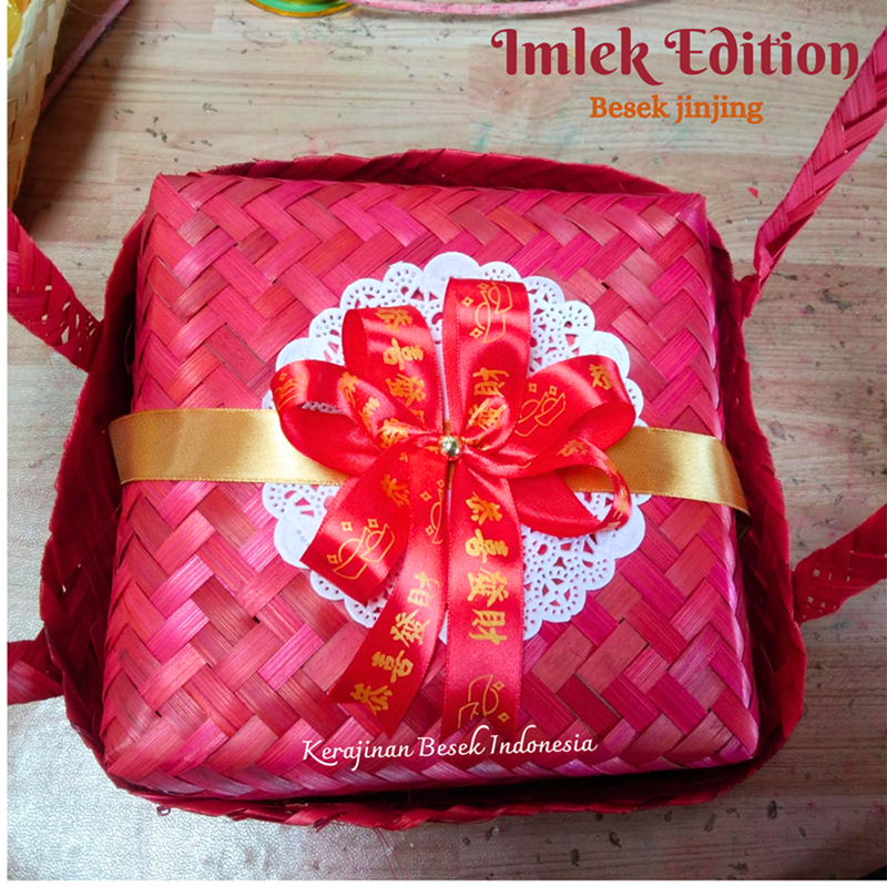 Special Chinese New Year Hampers Cny Carrying Ribbon Basket