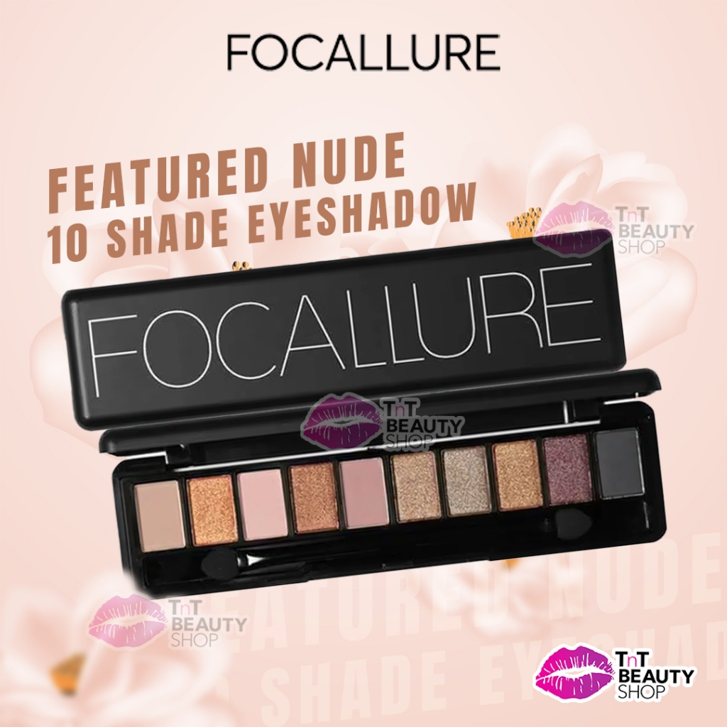 Focallure Full Featured Nude 10 Shade Eyeshadow 10 Colors Focallure