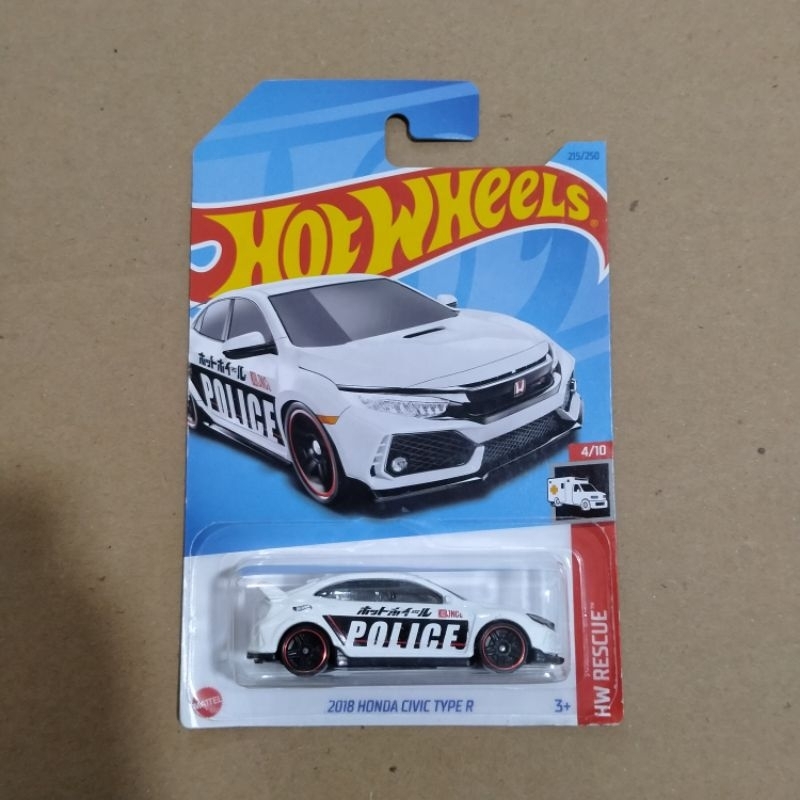 HOTWHEELS Hot Wheels Honda Civic Type R Police Shopee Malaysia