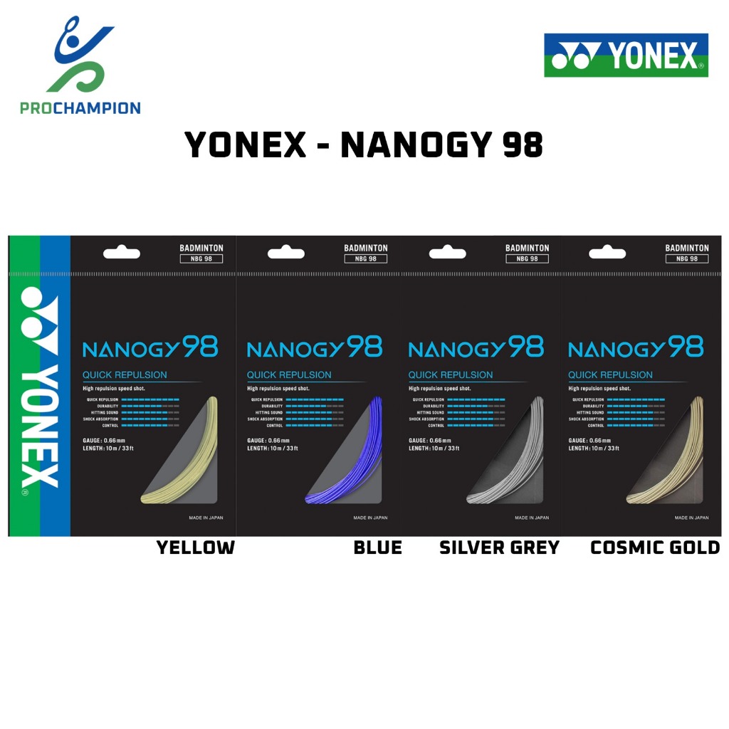 Yonex Bg Nanogy 98 Sp Badminton String Original Shopee Malaysia