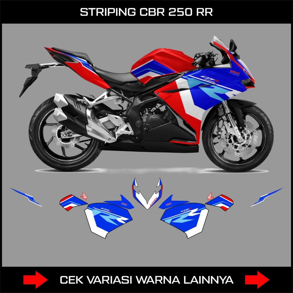 Striping Cbr Rr Livery Hrc Tri Color Honda Cbr Rr Motorcycle