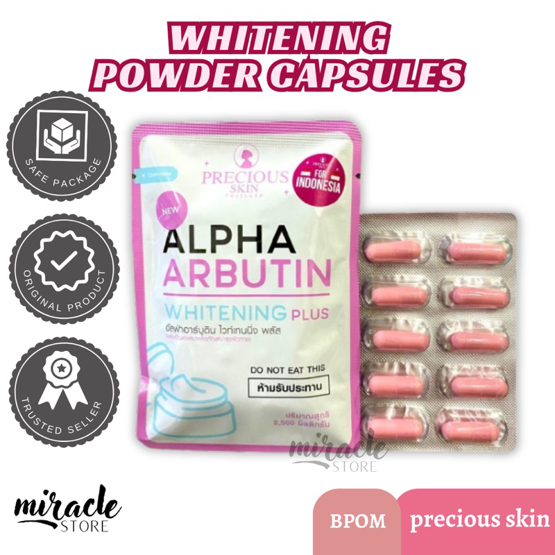 Precious ALPHA ARBUTIN Capsules Mixed LOTION WHITENING PLUS Powder