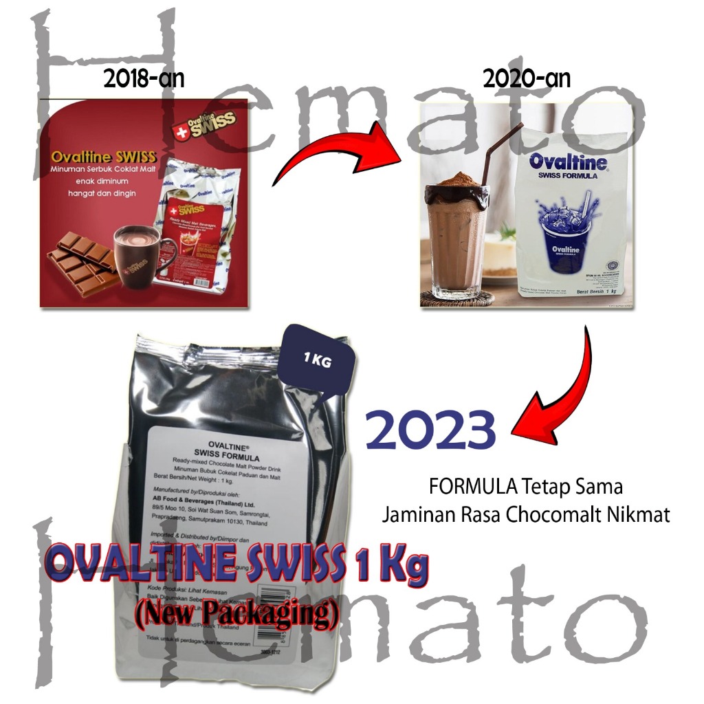 Prm OVALTINE SWISS SWISS FORMULA 1kg MALT Chocolate Milk Shopee Malaysia