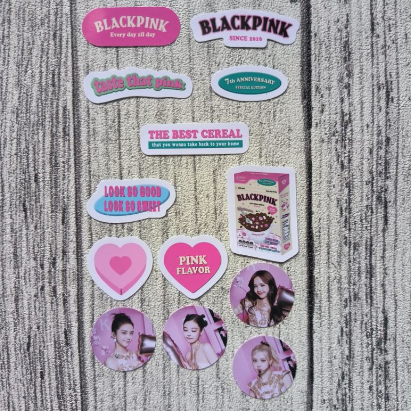 Blackpink Debut Anniversary Cereal Deco Kit Sharing Shopee