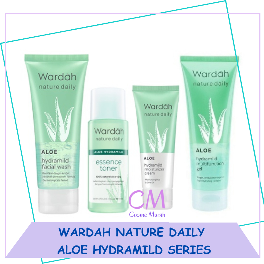 Cm Wardah Nature Daily Aloe Hydramild Series Shopee Malaysia