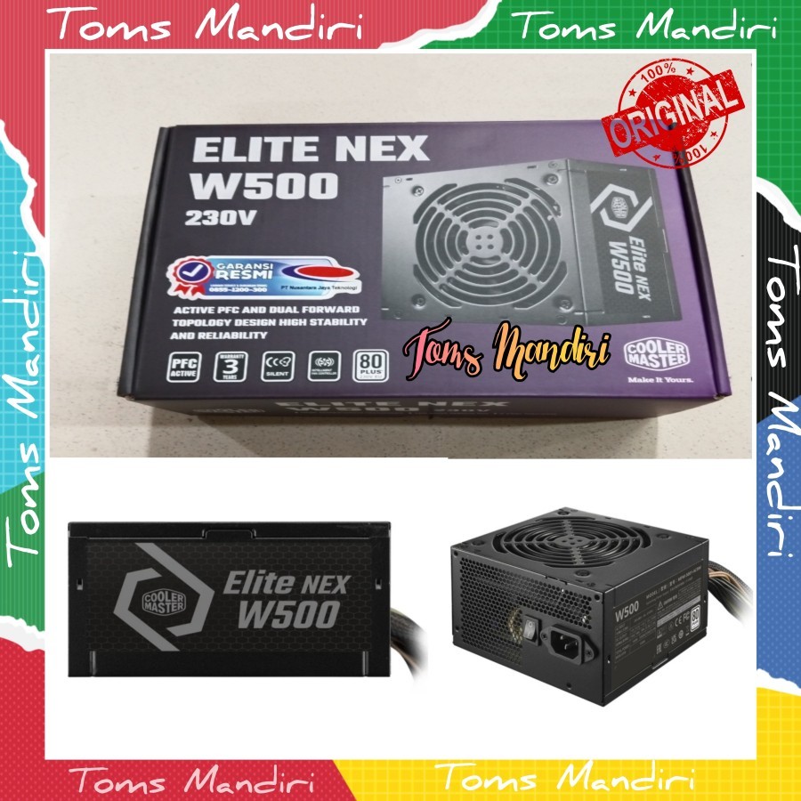 Cooler MASTER POWER SUPPLY COOLER MASTER ELITE NEX W500 500watt 80