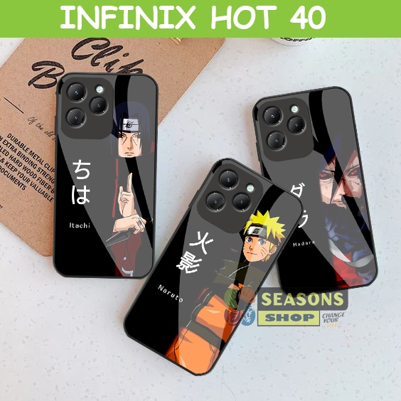 Infinix Glass Softcase Hot 40 Hot 40 Pro Newest 2024 Full Cover Camera