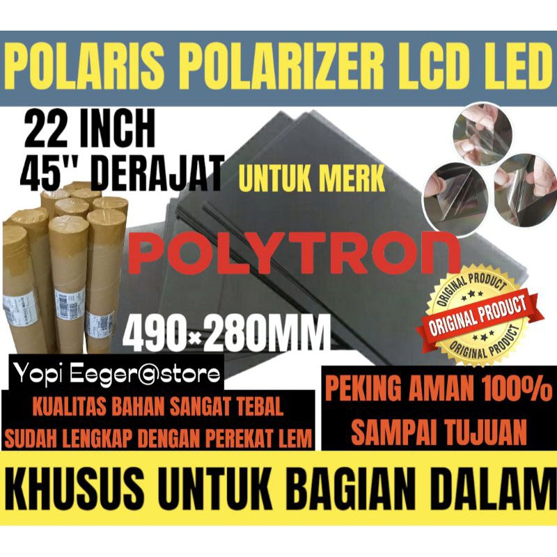 Polaris Polarizer Lcd Led Polytron Inch Degree Special Plastic