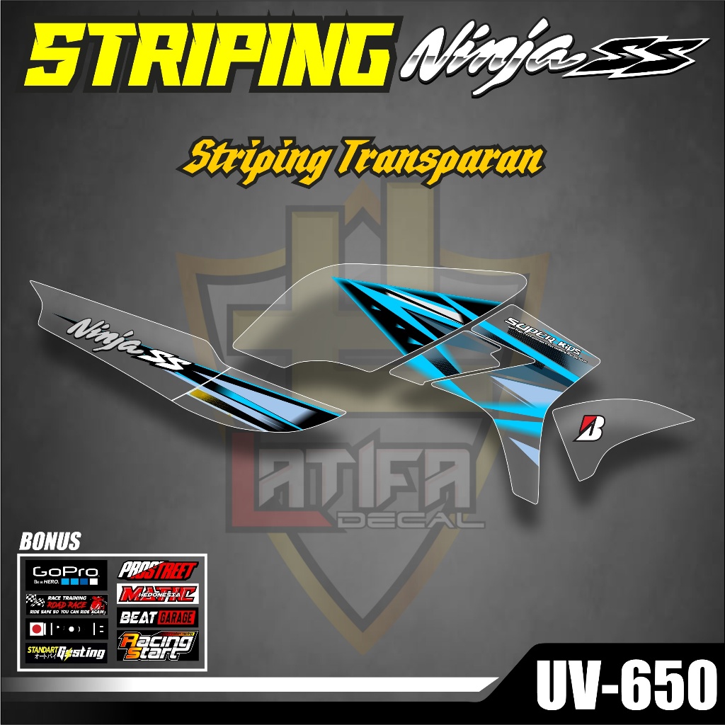 Sticker Striping Ninja Ss R Sticker Kawasaki Ninja Ss Racing