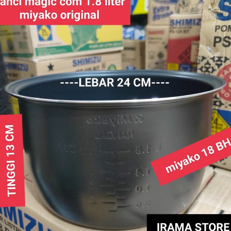 Hitam Aqc Panci Teflon Magic Miyako Mcm Bh Original Panci Rice