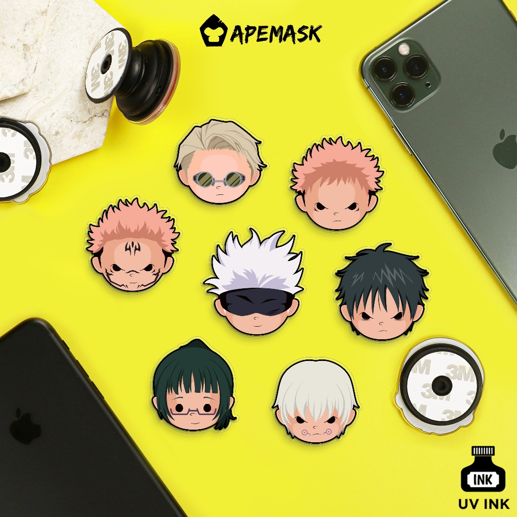 Pop Socket Hp Mobile Phone Holder Griptok Jujutsu Kaisen Gojo Sukuna