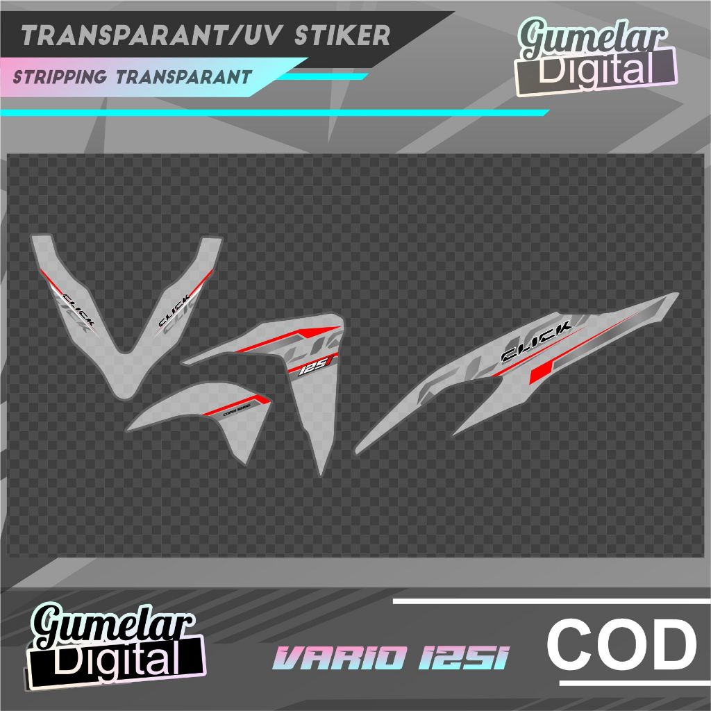 Stripping Transparent Uv Clear Simple Honda Vario I I Click