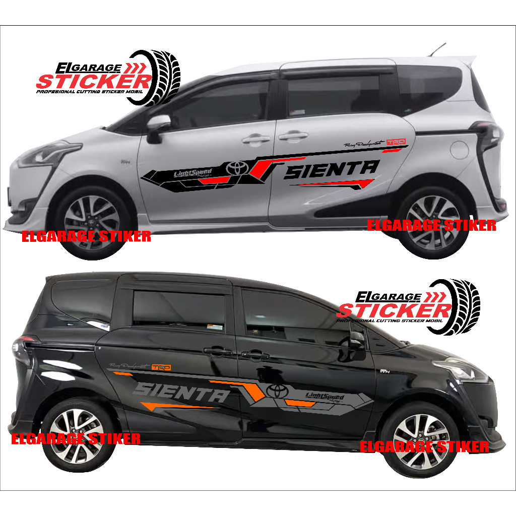 Toyota Sienta Car Sticker Sienta Car Side Body List Sticker Sienta Car