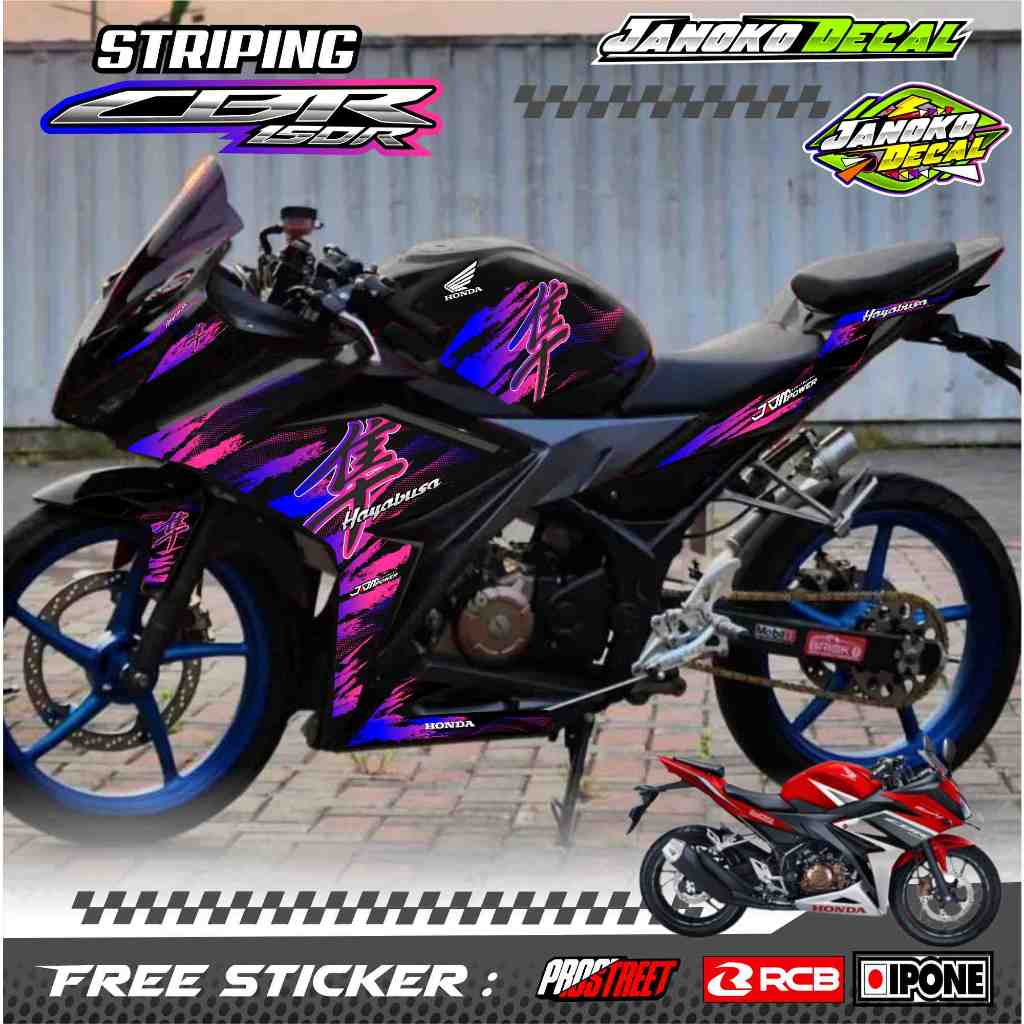 Striping Variation Honda Cbr R Facelift Hayabusa Style Sticker List