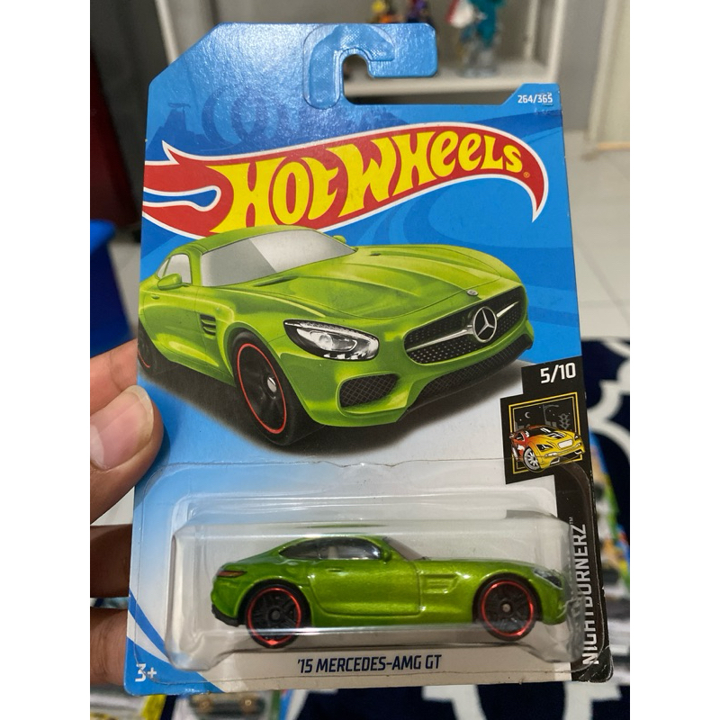 HIJAU Hot Wheels 15 Mercedes AMG GT Green Shopee Malaysia