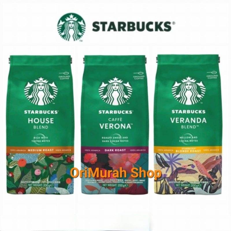 Starbucks Ground Coffee Veranda Verona House Blend Gram Arabica