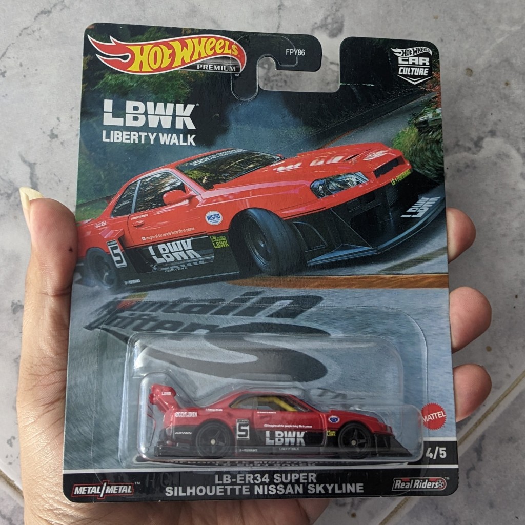 Hot Wheels Premium Mountain Drifters Lb Er Super Silhouette Nissan Skyline Shopee Malaysia