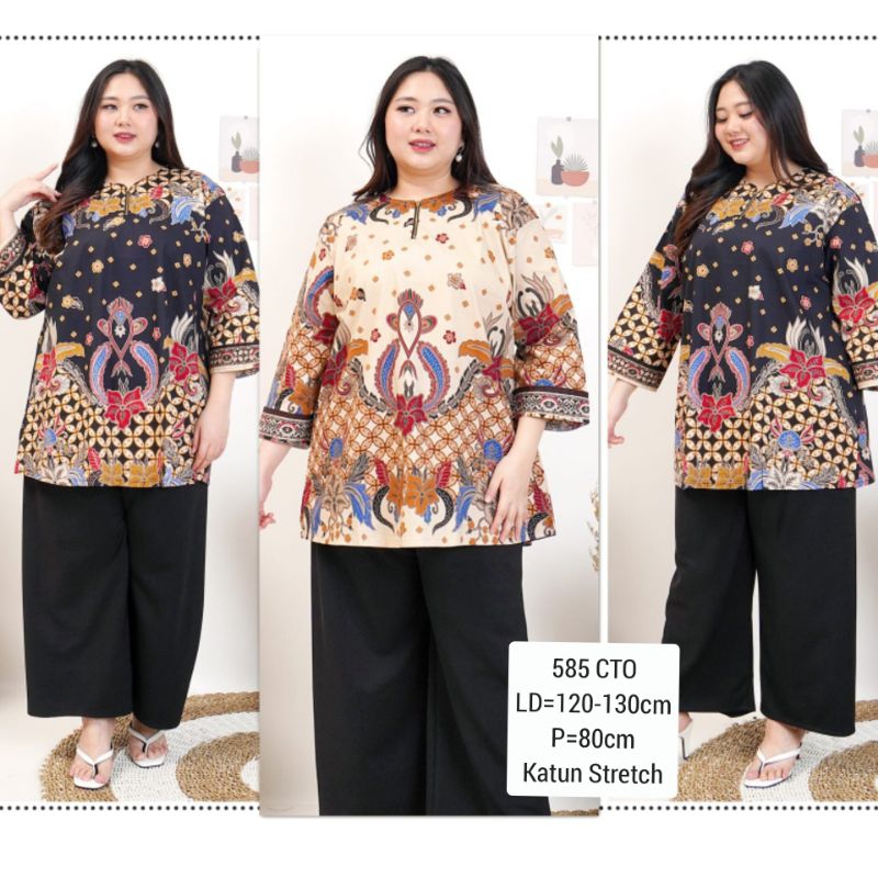 KATUN Bigsize BLOUSE BATIK JUMBO 445 XXL Office Work Tops Ethnic Women