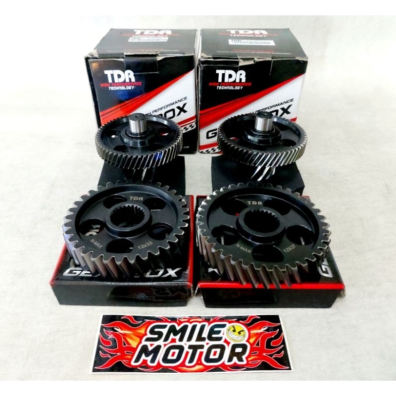 Gear RATIO TDR RACING NMAX AEROX LEXI 12x33T 12x37T GEAR BOX Shopee