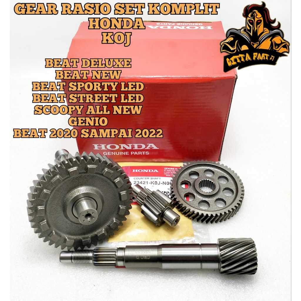 Gigi GEAR Ratio Complete SET 4 Kinds Of ORIGINAL ORIGINAL HONDA KOJ