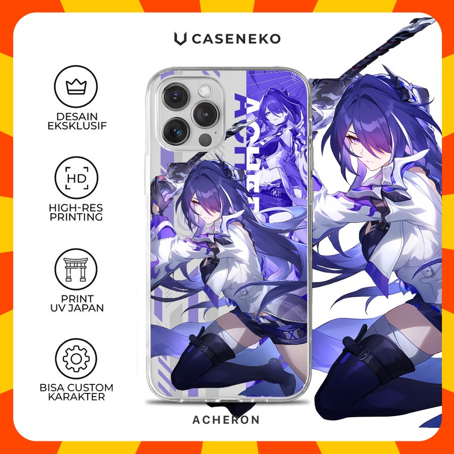 Custom Case Acheron Honkai Star Rail Casing Hp Shopee Malaysia