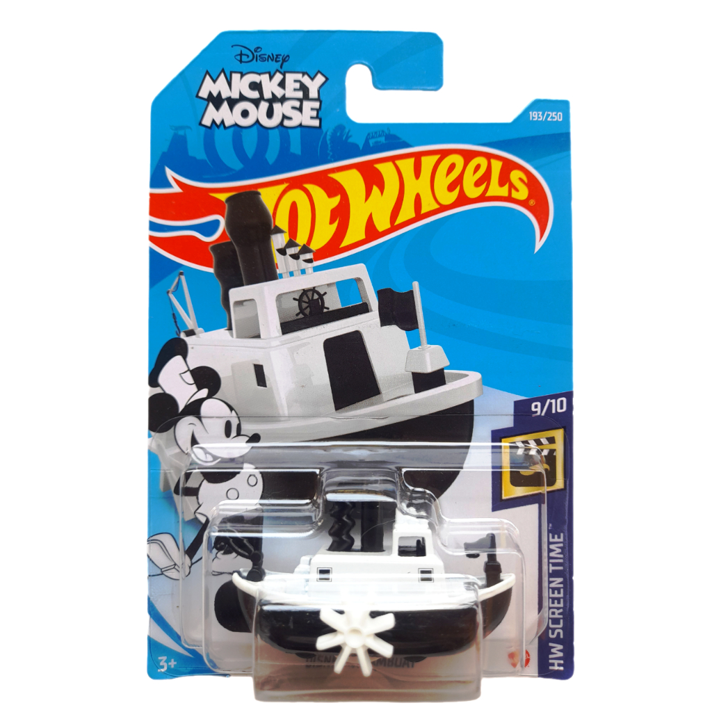 Hot Wheels Disney Mickey Mouse Steamboat Whiite Black Shopee Malaysia