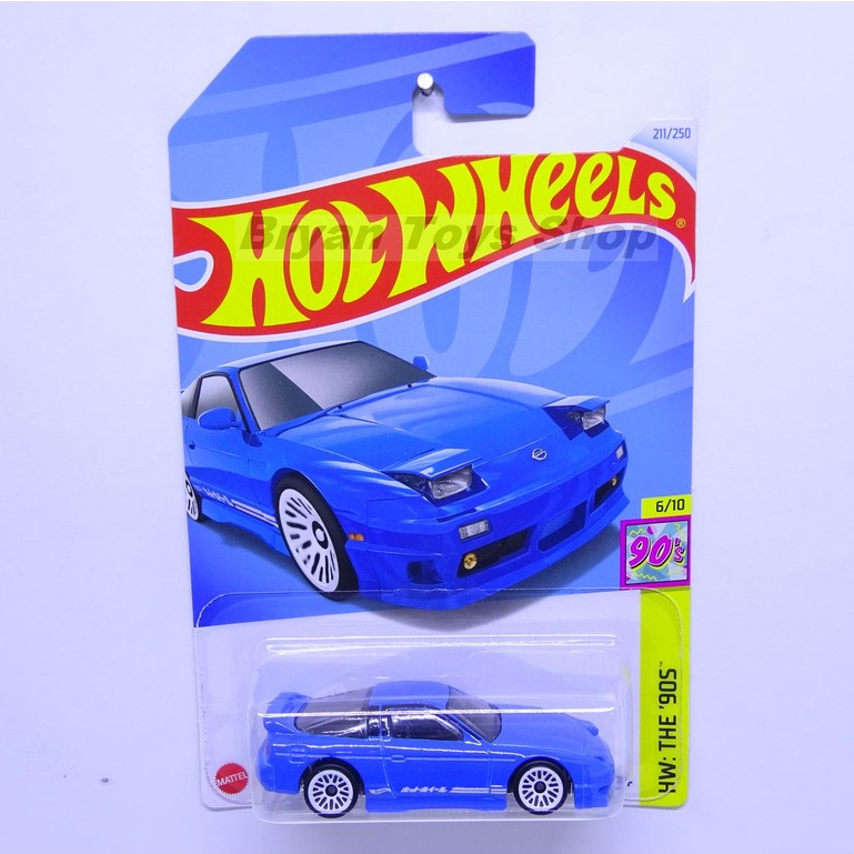 Hot Wheels 96 Nissan 180SX Type X Blue Shopee Malaysia
