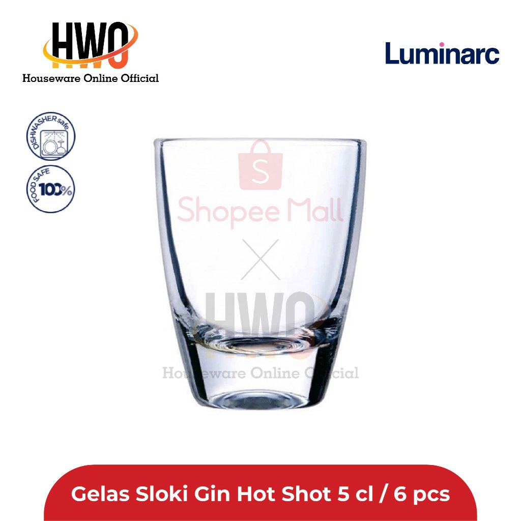 Luminarc Gin Hot Shot Shot Glasses Cl Pcs Shopee Malaysia