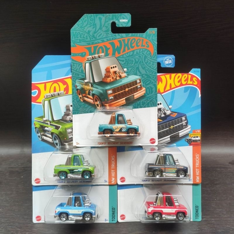 Hot Wheels Tooned Chevy Silverado Shopee Malaysia