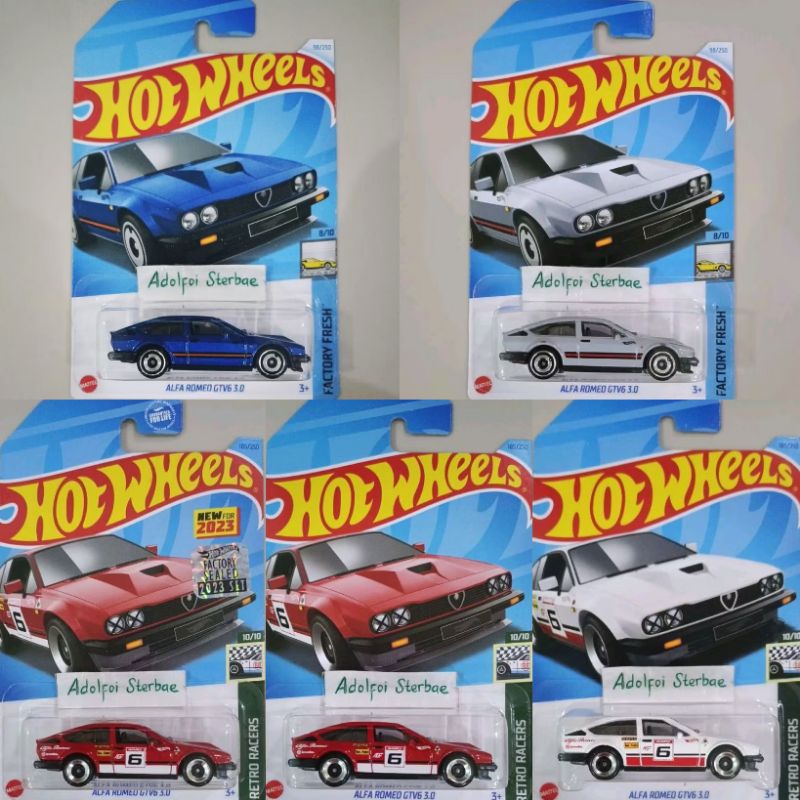 HOTWHEELS Hot Wheels Hot Wheels Alfa Romeo Gtv6 3 0 30 Retro Racers