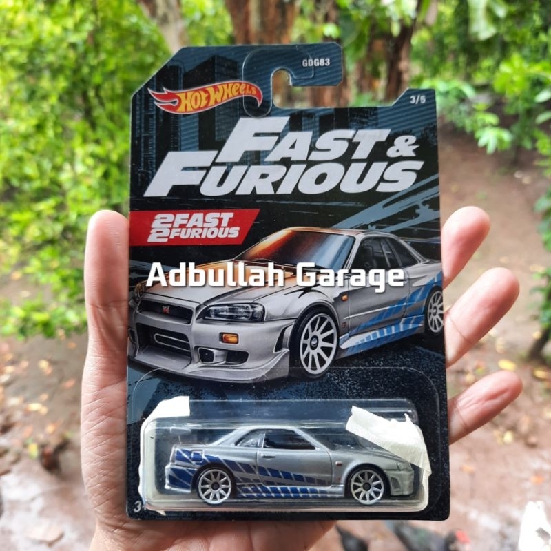 Hot Wheels Fast And Furious R34 Skyline Old Ori Shopee Malaysia