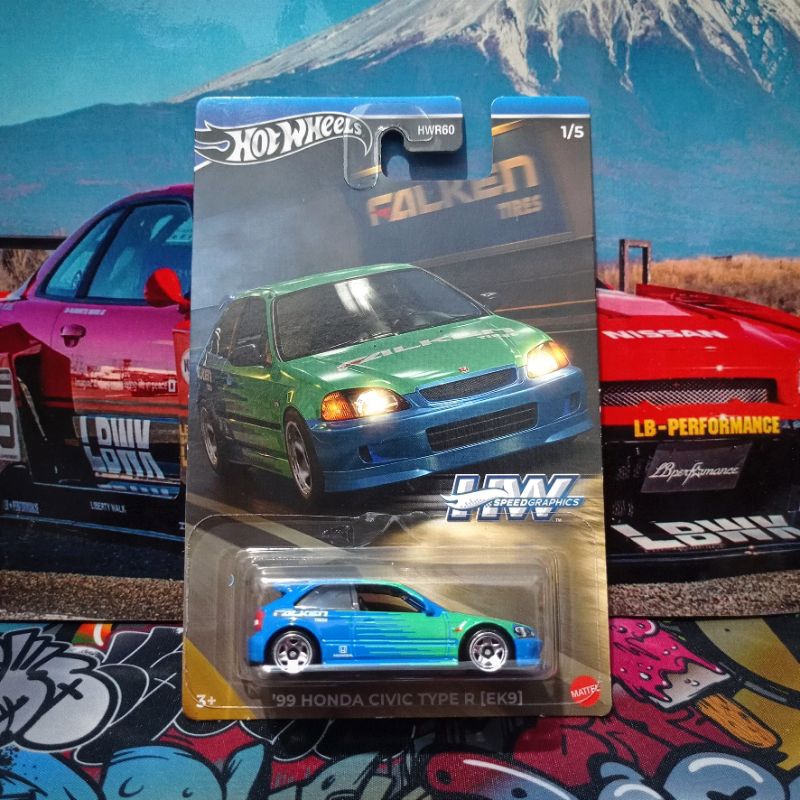 Hot Wheels Speed Graphics Civic Falken Ranger Rover Porsche