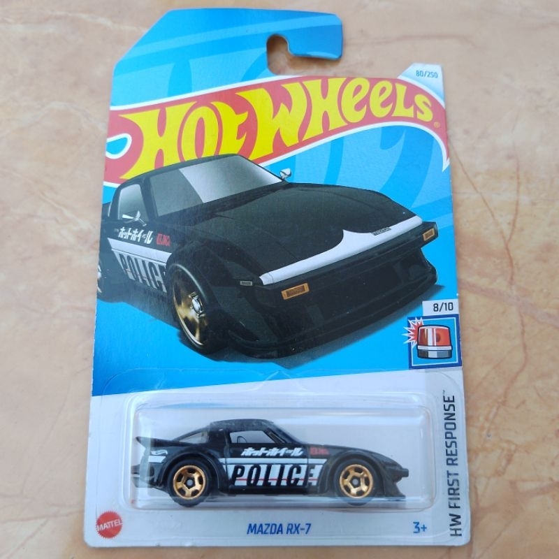 HITAM Hot Wheels MAZDA RX7 RX 7 Police Black Shopee Malaysia