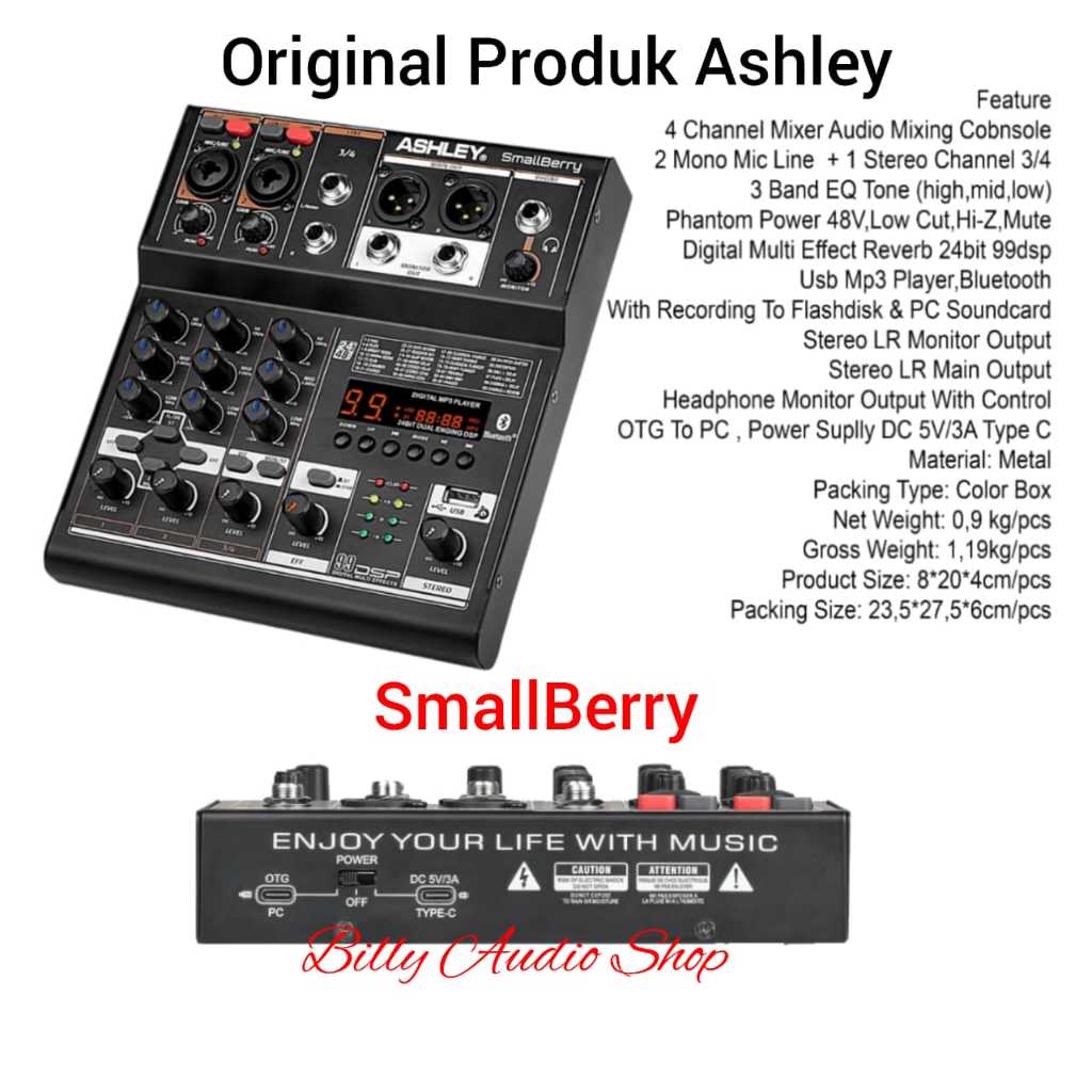 Ashley Speed 4 Audio Mixer Ashley SM 402 Ashley SmallBerry CAN